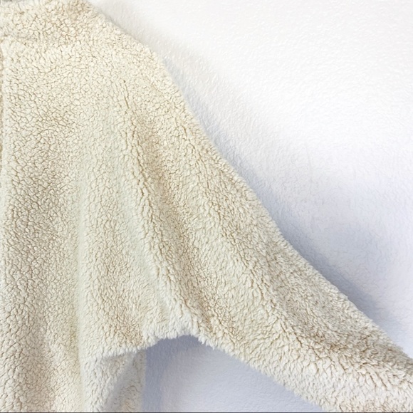 Fashion On Earth Cream Sherpa Teddy Coat Size S - Picture 5 of 9